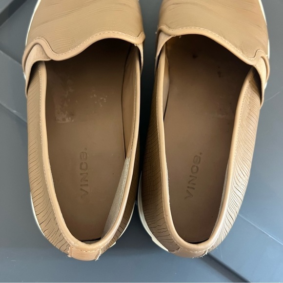 Vince Etched Leather Slip-on Sneakers 9 - Picture 7 of 8